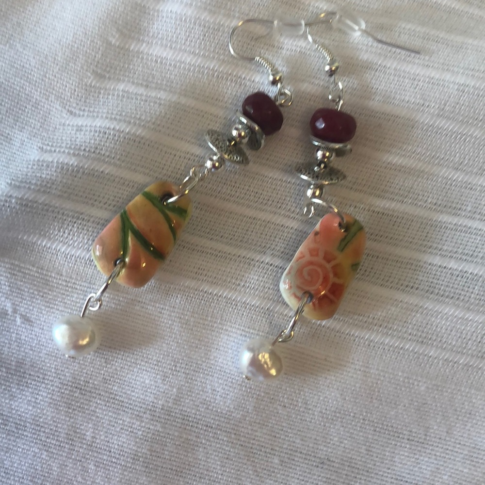 Gemstone Artisan Earrings
